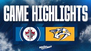 Winnipeg Jets vs. Nashville Predators - Game Highlights