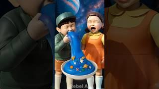 Squid Game AI Edible Cosmic Slime ASMR #squidgame #squidgame2 #ai #asmr