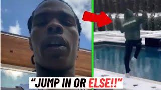 ''Stupid Ahh Boy'' Lil Baby MAKES His Producer Jump In FREEZING COLD WATER For 10 BANDS!!