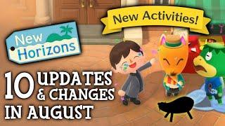 10 UPDATES & CHANGES in August 2024 (New Activities) - Animal Crossing New Horizons