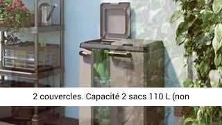 KETER - Poubelles de tri BASIC -EPACK- Gris- Cabinets- 68x39x85 cm