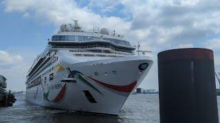 Auslaufen der Norwegian Dawn aus Hamburg (am 22.06.24)