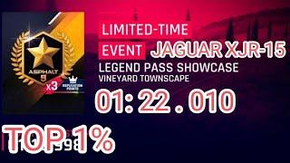 Asphalt 9 - JAGUAR XJR-15 Legend Pass Showcase Top 1% 01:22. 010 #viral