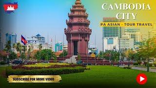 Cambodia Capital City from Phnom Penh Tower, Magic City 2K24, Phnom Penh City, Cambodia vlog 2024