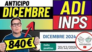 ASSEGNO DI INCLUSIONE  DICEMBRE NOVITà DATE PAGAMENTI INPS ADI LAVORAZIONI ESITI NUOVI IMPORTI 845€