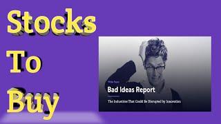 Stocks To Buy // Using Ark Invest's Bad Ideas Report // E- Commerce // 2