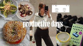 PRODUCTIVE WINTER DAYS IN THE LIFE / starting my marathon training, what I eat, finding balance /