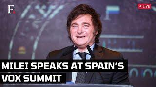 LIVE: Argentina's President Milei Speaks at a Far-Right Summit in Madrid, Spain