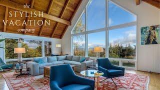Social media post / short preview of Airbnb rental: Brewster Mid century modern farmhouse