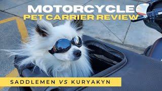 Saddlemen Pet Voyageur vs Kuryakyn Grand Pet Palace - Motorcycle Dog Carrier Review #petcarrier