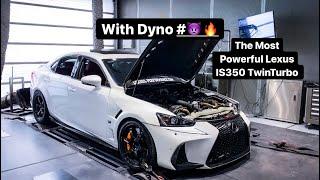 The Most Powerful Lexus IS350 TwinTurbo with Dyno # / لكزس ارنوب اي اس ٣٥٠ توين تيربو موتيك داينو