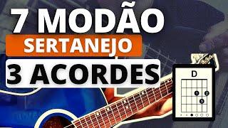 Como Tocar 7 Modão Sertanejo no Violão Com Apenas 3 Acordes (FÁCIL)