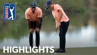 Tiger and Charlie Woods shoot 10-under 62 | Round 1 | PNC Championship | 2021