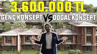 Hangisini Alırdın ? 3.600.000 TL'lik Villa Turu I Doğal Konsept ve Genç Konseptli İki Farklı Ev Turu