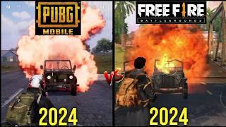 Pubg Mobile Vs Free Fire Comparison [2024] Which one's best? Garena Free fire Vs Pubg