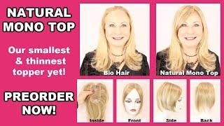 Our Smallest, Thinnest Topper Yet!  Natural Mono Top- Preorder Now! (Godiva's Secret Wigs Video)