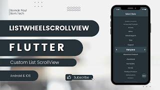 Custom List Scroll in Flutter | ListWheelScrollView | Flutter Tutorial | Speed Code | Source Code