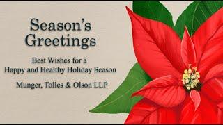 Season's Greetings from Munger, Tolles & Olson   2