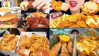 ASMR Crunchy Chicken tenders Mukbang Compilation | Fried Chicken asmr | Satisfying eating sounds