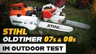 STIHL Kettensägen-Oldtimer im Outdoor Test - STIHL 07s & 08s