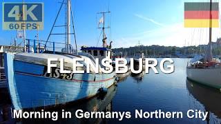 FLENSBURG, GERMANY  in 4K | 2024 | Morning Walk through Nordic Old Town