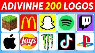 Adivinhe o Logo em 3 Segundos | 200 Logos Famosos | Quiz de Logo 2024