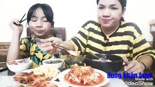 Dung khàn food/ bữa cơm đạm bạc khi làm về muộn