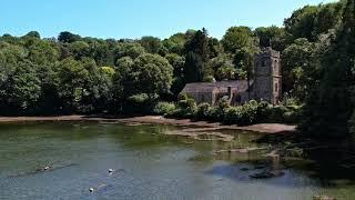 St. Just In Roseland Church. Short Edit, filmed on 19th July 2021, using DJI Mavic Air 2S