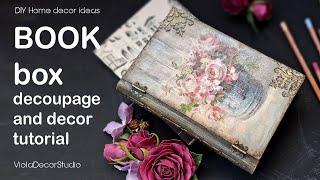 How to Make a Book Box (DIY Decoupage Tutorial)