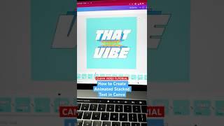 Canva Tutorial: How to Create Animated Stacked Text in Canva #canvatutorial #canvatips #canva