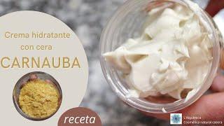 Cómo hacer una CREMA BASE con cera CARNAUBA/ VEGANA /cosmética NATURAL casera