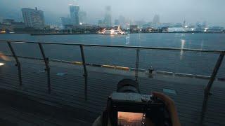 Relaxing Rainy Walk and Photography in Minato Mirai 21 - The most famous sight in Yokohama, Japan