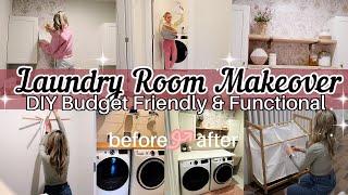 *NEW* DIY BUDGET FRIENDLY LAUNDRY ROOM MAKEOVER : TIFFANI BEASTON HOMEMAKING 2024