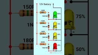 12V battery charging level indicator | Battery charger #batterycharger #diy