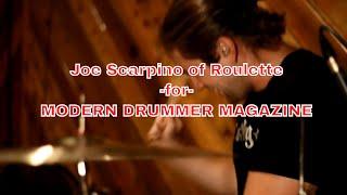 MODERN DRUMMER MAGAZINE: Joe Scarpino of Roulette- "Forlorn"  drum playthrough