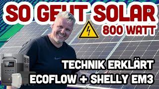 So ist es perfekt! Ecoflow + Shelly em3  Balkonkraftwerk: Kosten, Installation, bis 2000 Watt legal!