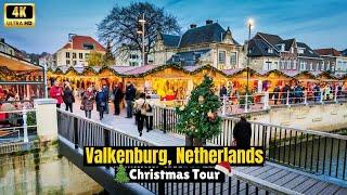  Valkenburg Christmas Market 2024 | E-Bike Tour in Christmas Town Valkenburg 4K