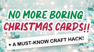 Christmas cards you'll WANT TO MAKE this year! Card making tutorial 2024 | Background dies & Papers