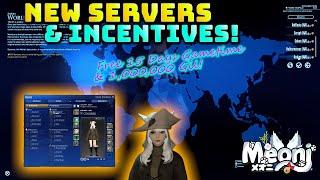 FFXIV: New Servers & Incentives To Play There! - Free Gil & 15 Days Game Time!