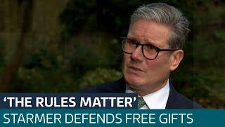 'Most people would say that's a fair argument': Starmer defends accepting freebies | ITV News