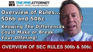 Overview of Rules 506b and 506c