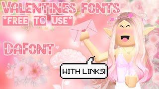 aesthetic Valentines Fonts * WITH LINKS * DaFont