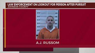 ‘Armed and dangerous’ suspect sought after Johnson County pursuit