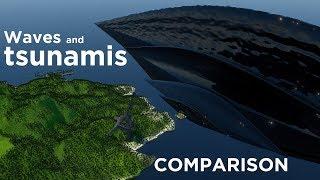 WAVES and TSUNAMIS Comparison - 3D