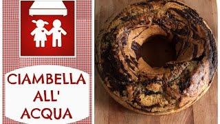 CIAMBELLONE VEGANO BICOLORE ALL'ACQUA Alto e Soffice - Facile, Senza Latte, Burro e Uova(2C+K)