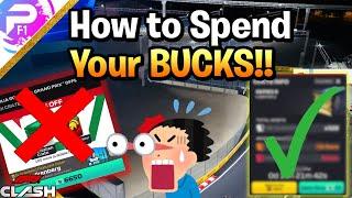 How to Spend YOUR BUCKS, Best Method in F1 Clash 2024