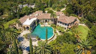 This $9.9M prime Rancho Santa Fe Villa boasts Exceptional architecture and finest craftsmanship