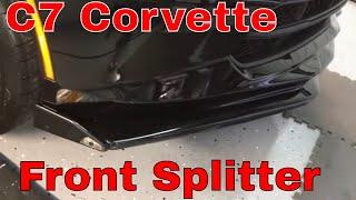 C 7 Corvette Stingray Front Splitter (Aero Kit) Installation!