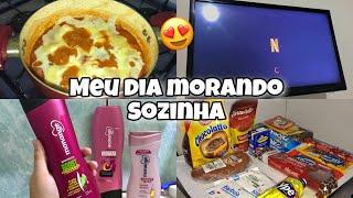 VLOG: Meu Dia de Folga Morando Sozinha | Organização, Compras, Almoço e mais…