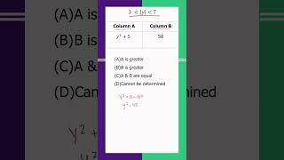 Study quant comparison with today's practice question. #shorts